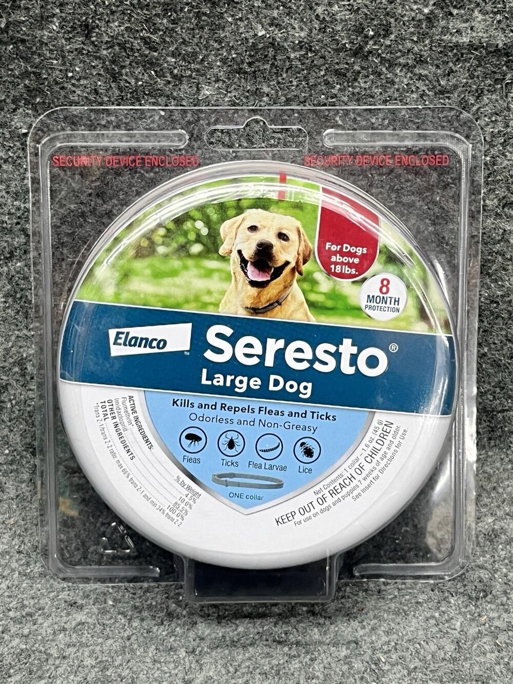 Seresto Flea & Tick Collar 8 Months Protection LARGE Dogs above 18lbs - Sealed